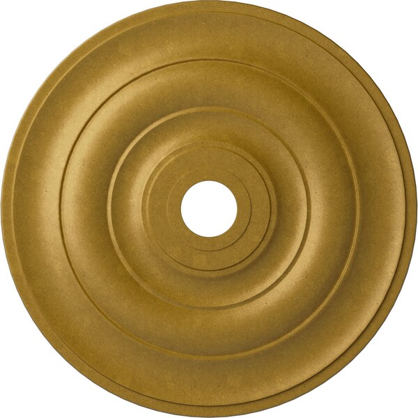 Ekena Millwork Jefferson Ceiling Medallion (Fits Canopies up to 5"), 26 1/2"OD x 3 5/8"ID x 1 1/2"P, Pharaohs Gold CM26JEPGS - main
